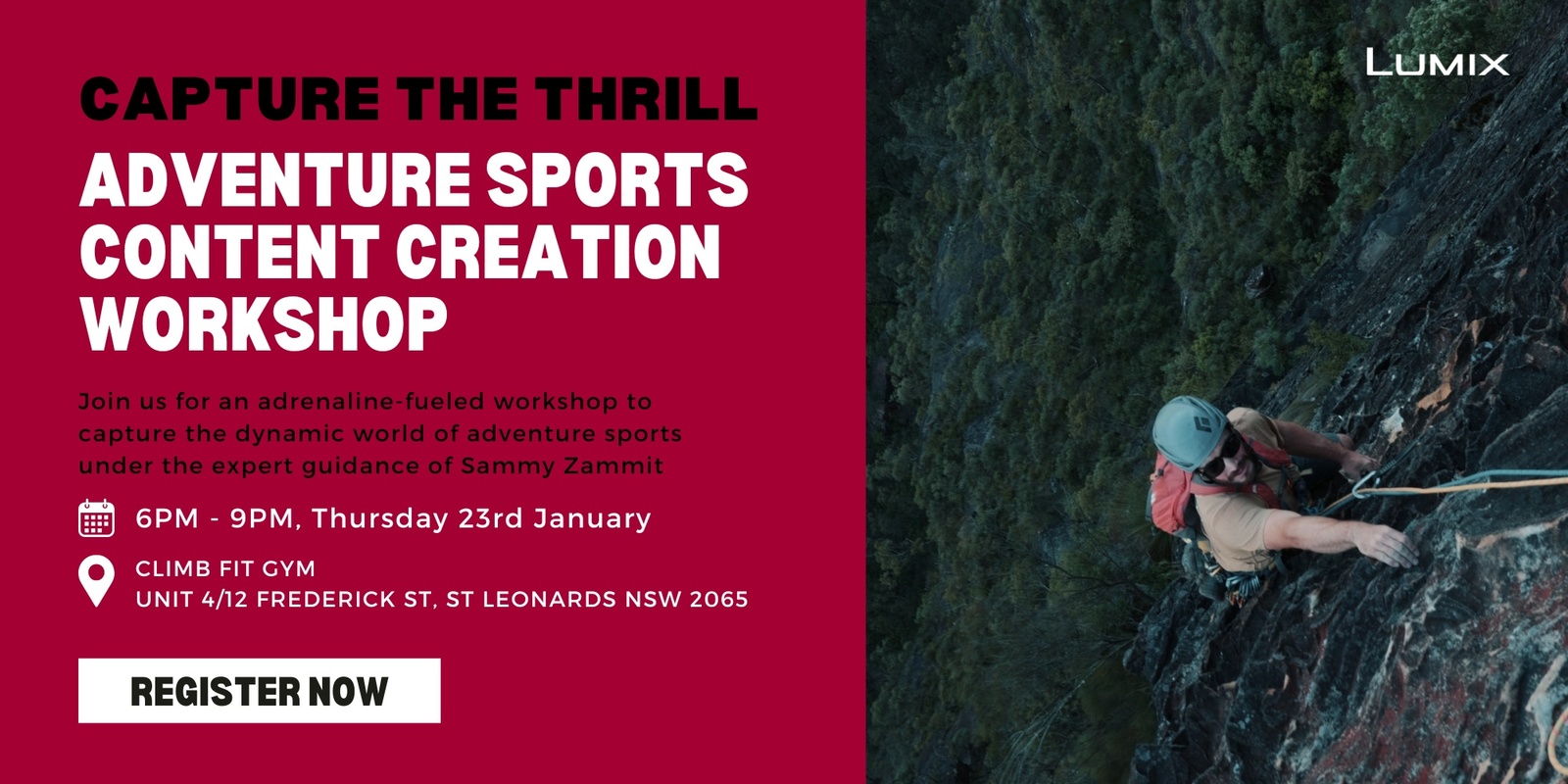 Banner image for Capture the Thrill: Adventure Sports Content Creation Workshop