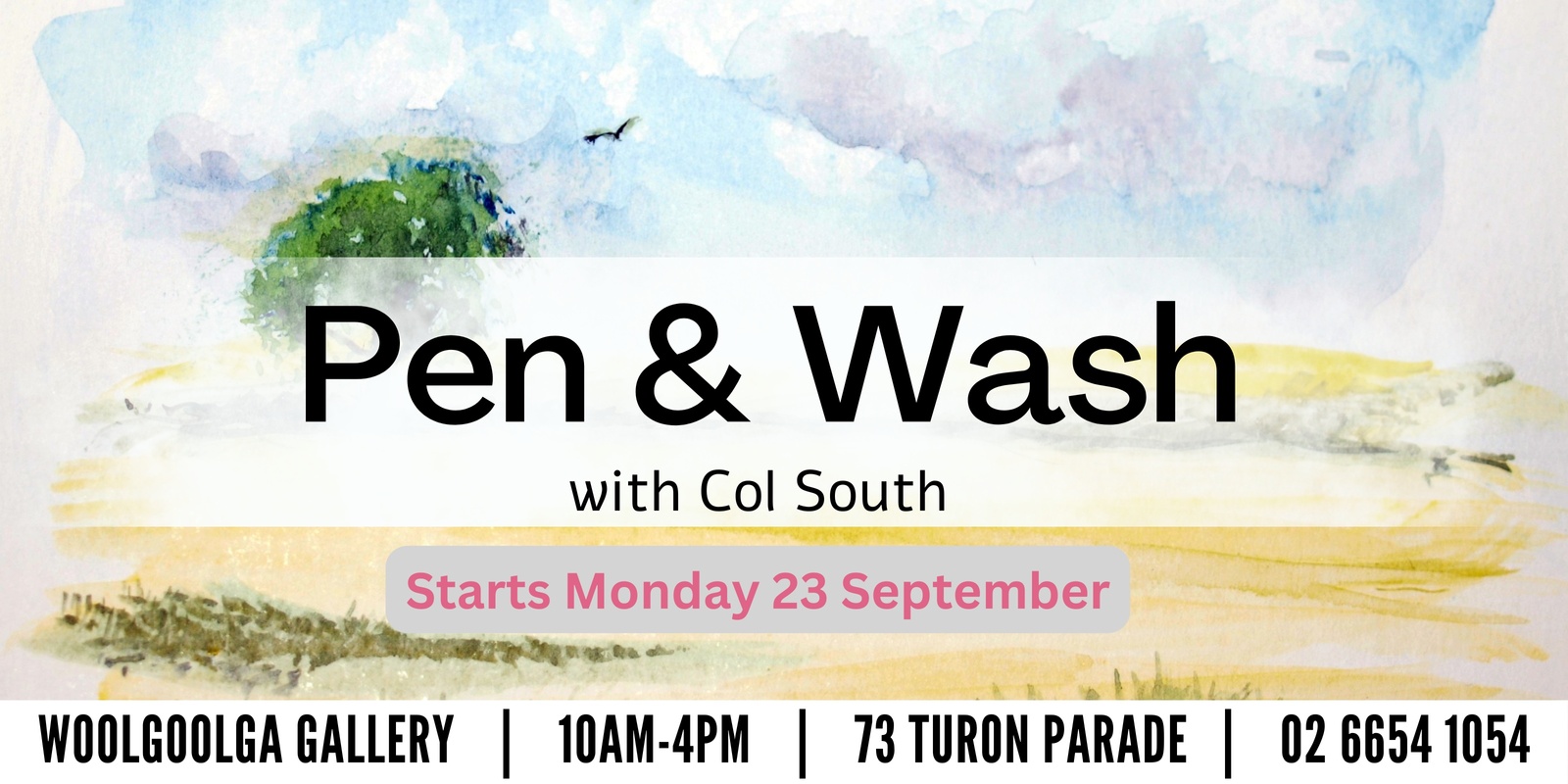 Banner image for Pen and Wash with Col South - (8 weeks) 24T4