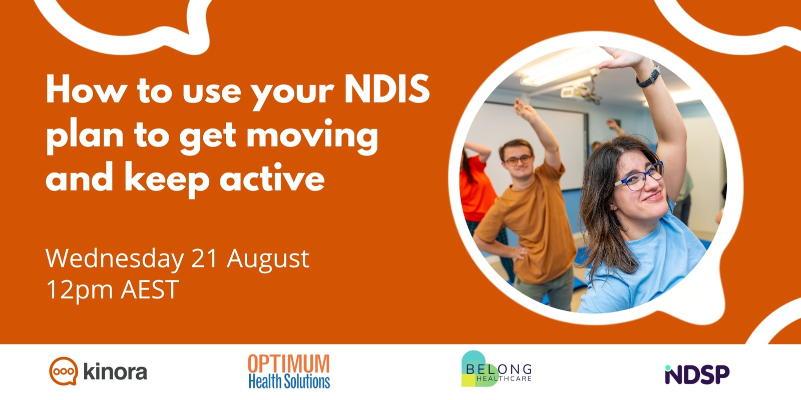 Banner image for How to use your NDIS plan to get moving and keep active