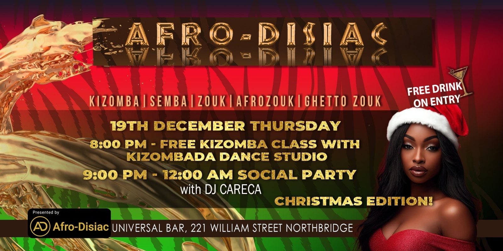 Banner image for Afro-Disiac Christmas 2024 Edition!