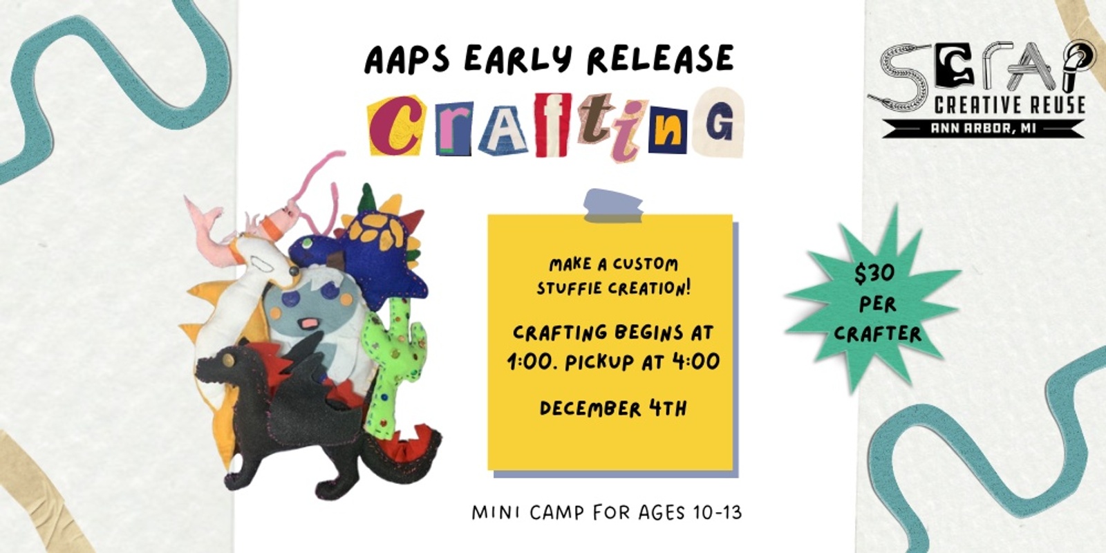 Banner image for New! AAPS Early Release Mini Camp for Ages 10-13