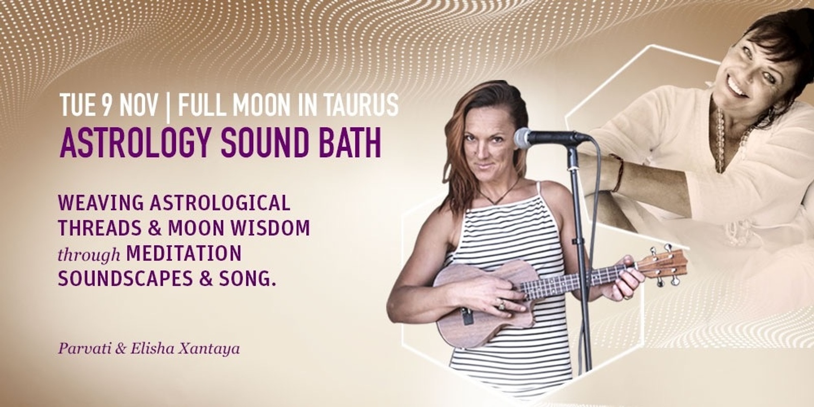 Banner image for Full Moon + Astro Sound Bath // Taurus Full Moon