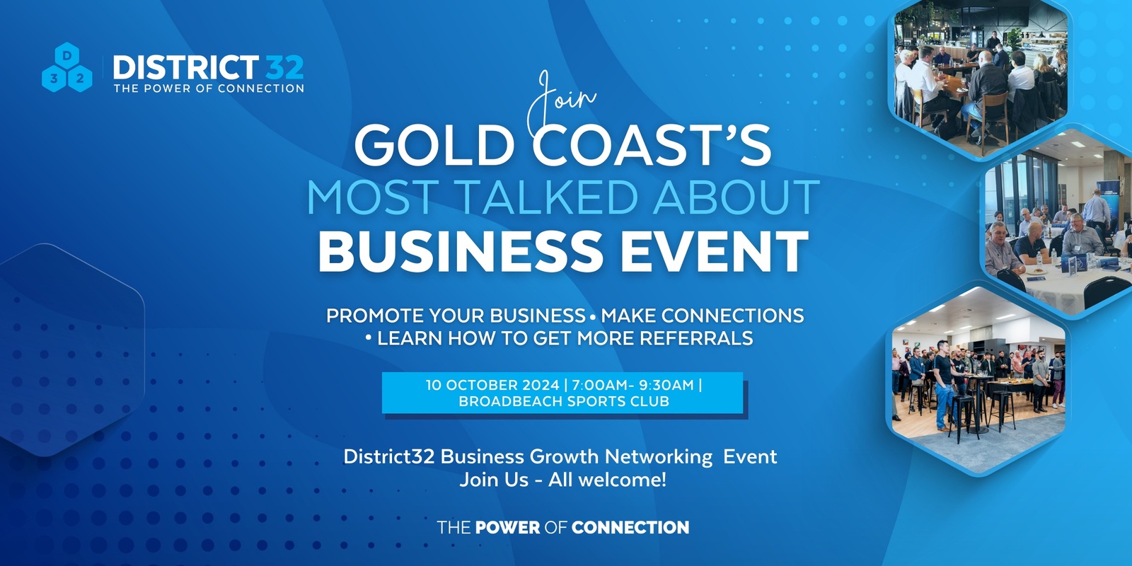 Banner image for More Customers, Better Business - District32 Gold Coast Business Growth Event - Thu 10 Oct