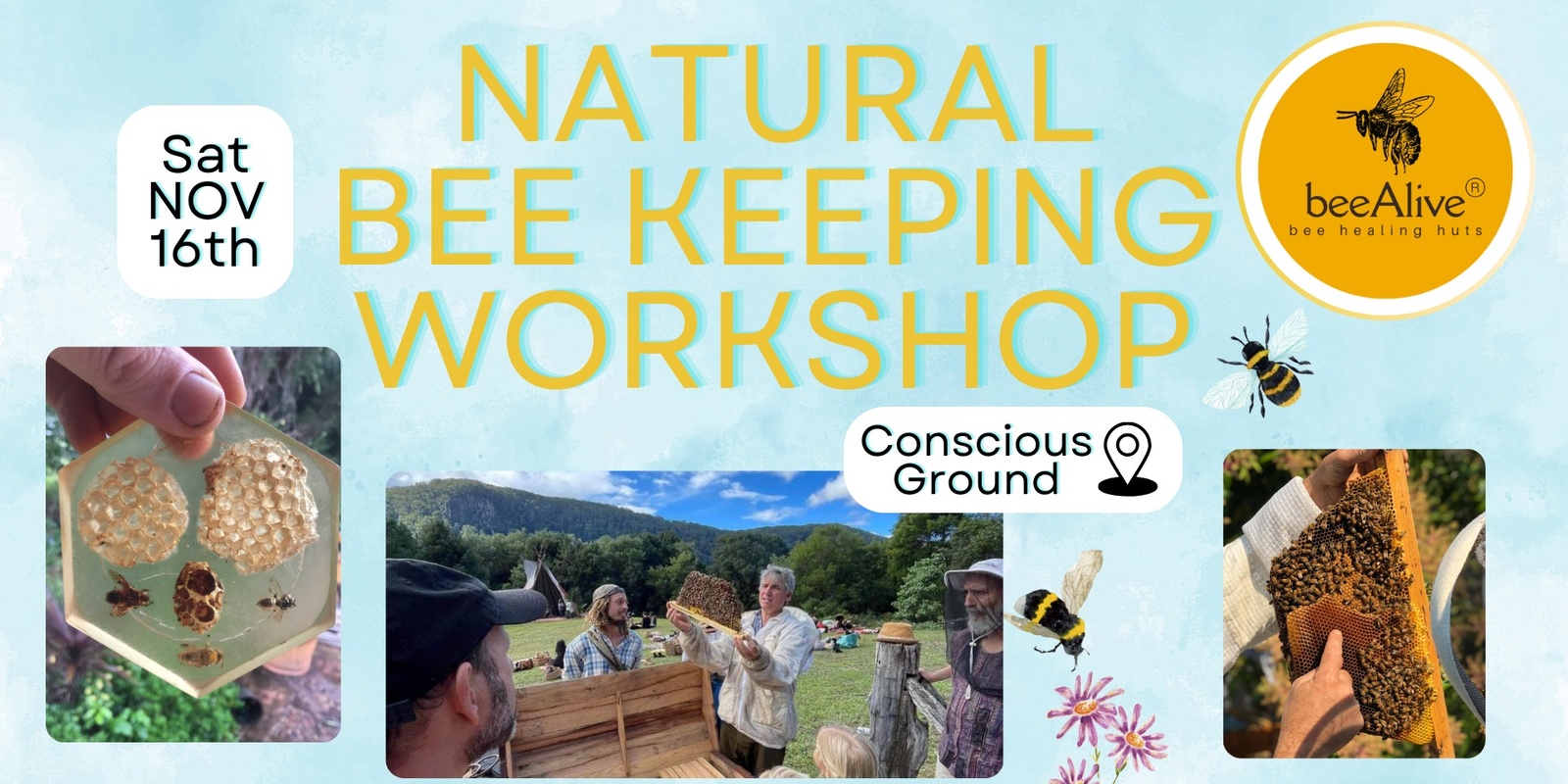 Banner image for One Day Comprehensive Natural Beekeeping Workshop