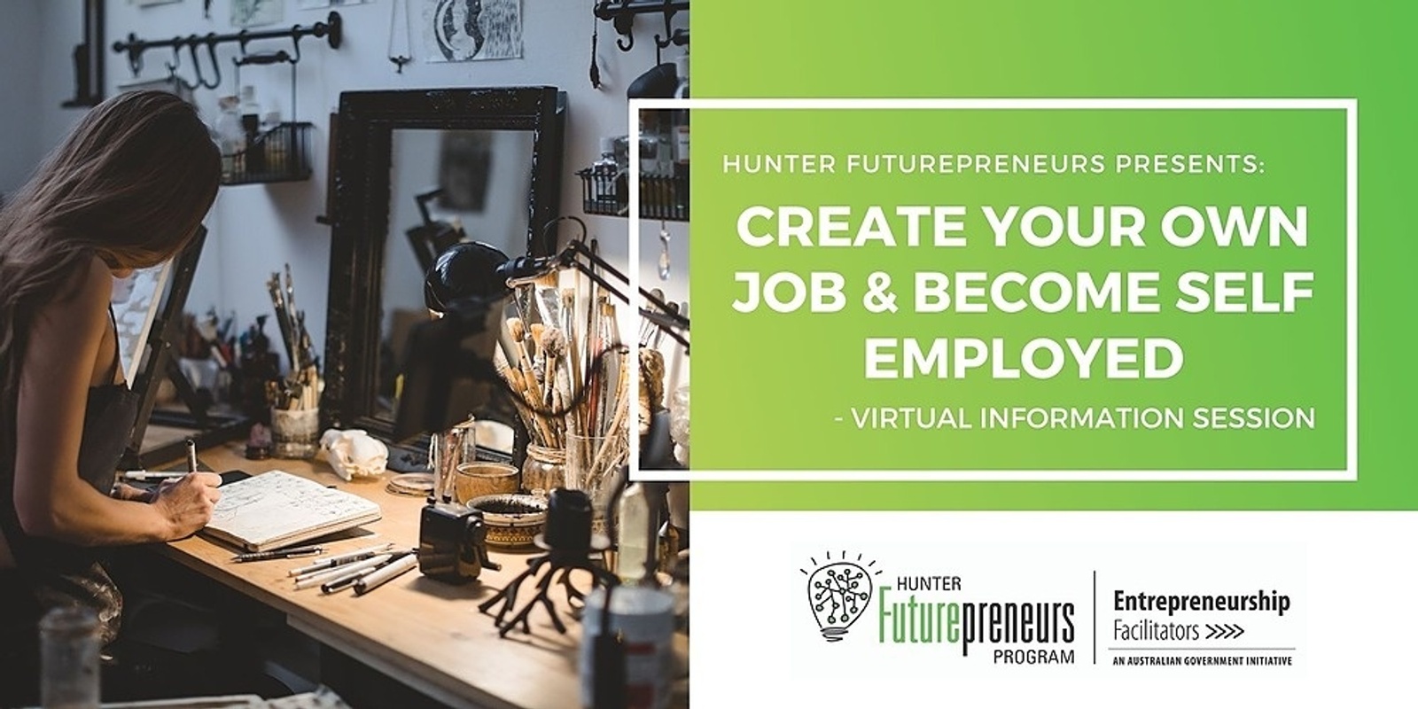 Banner image for Virtual Create Your Own Job & Become Self-Employed Session - 20th April