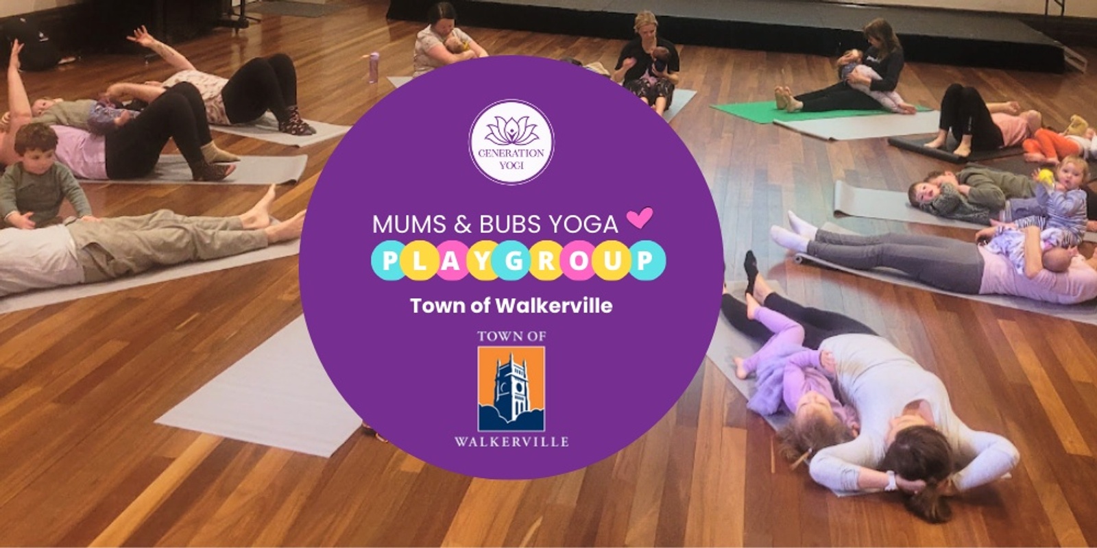 Banner image for ❤️  Walkerville 4 week Mums and Bubs Yoga Playgroup - Fridays ❤️