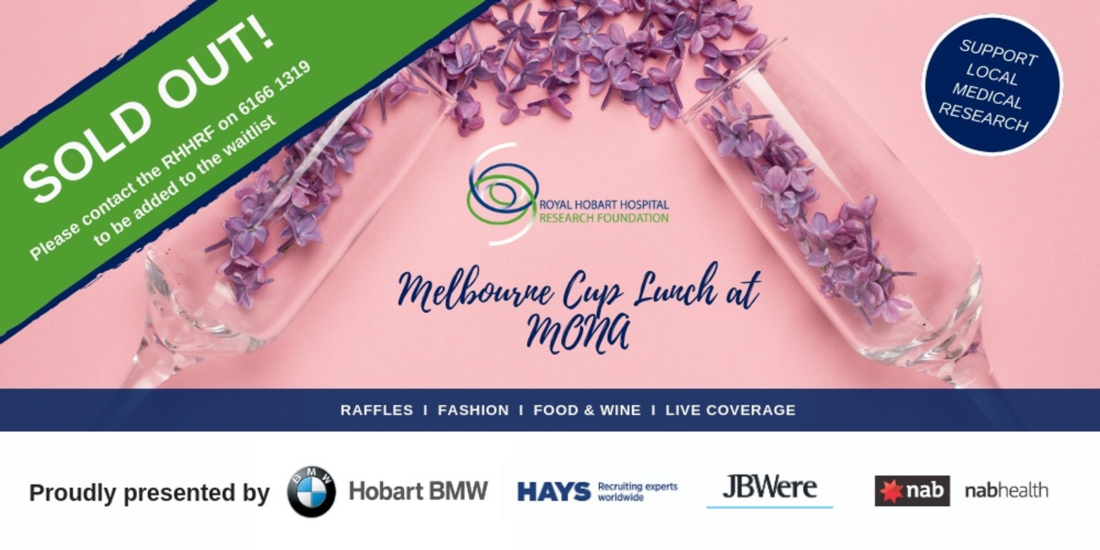 Banner image for 2019 RHHRF Melbourne Cup Lunch presented by Hobart BMW
