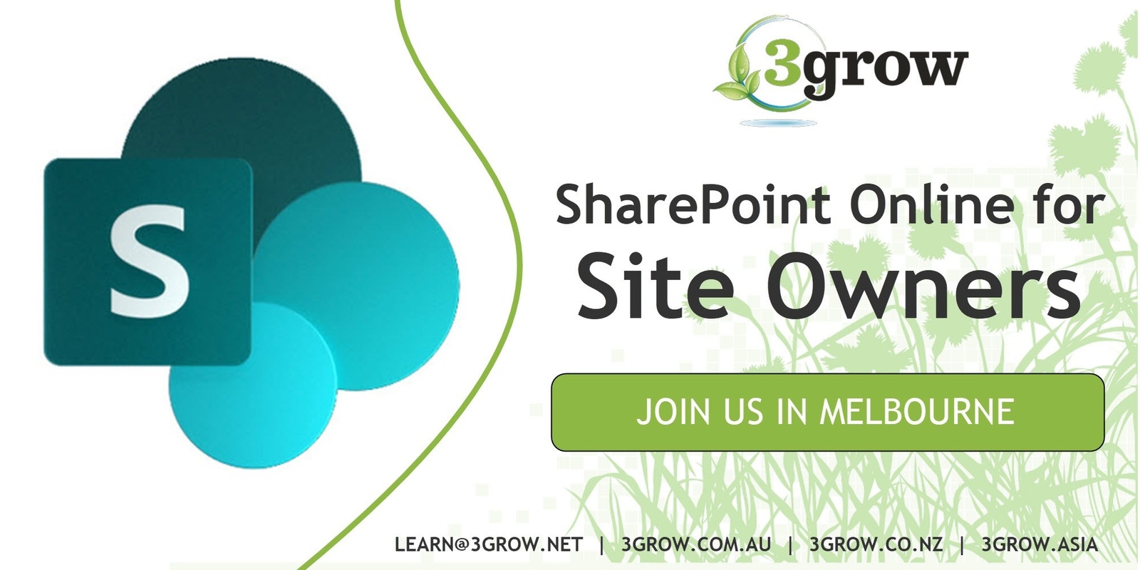 Banner image for SharePoint Online/2019 for Site Owners, Training Course in Melbourne