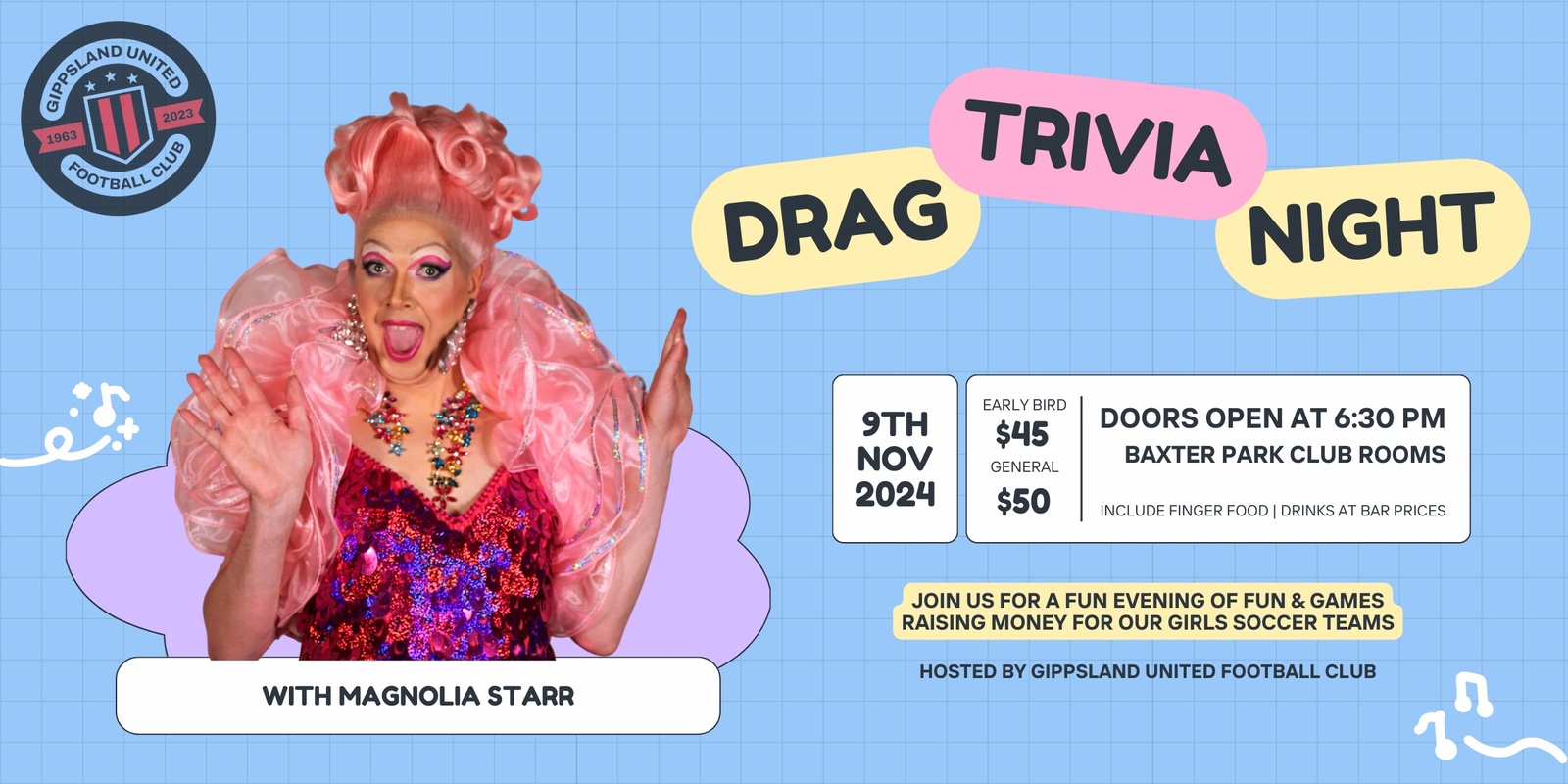 Banner image for Drag Trivia Night - With Magnolia Starr