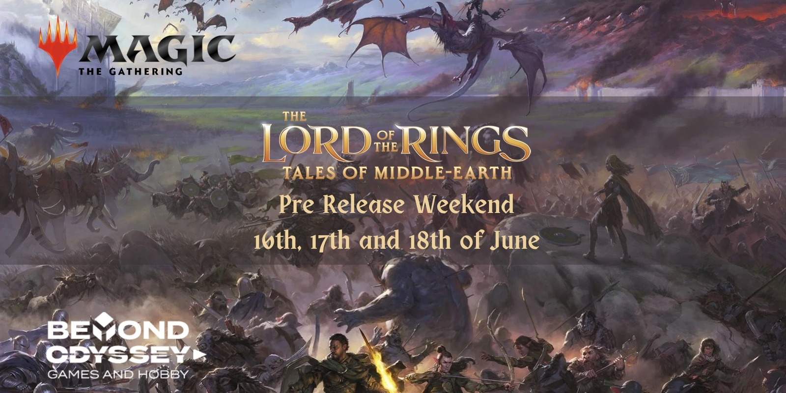 Banner image for Lord of the Rings x Magic: the Gathering  Pre-Release