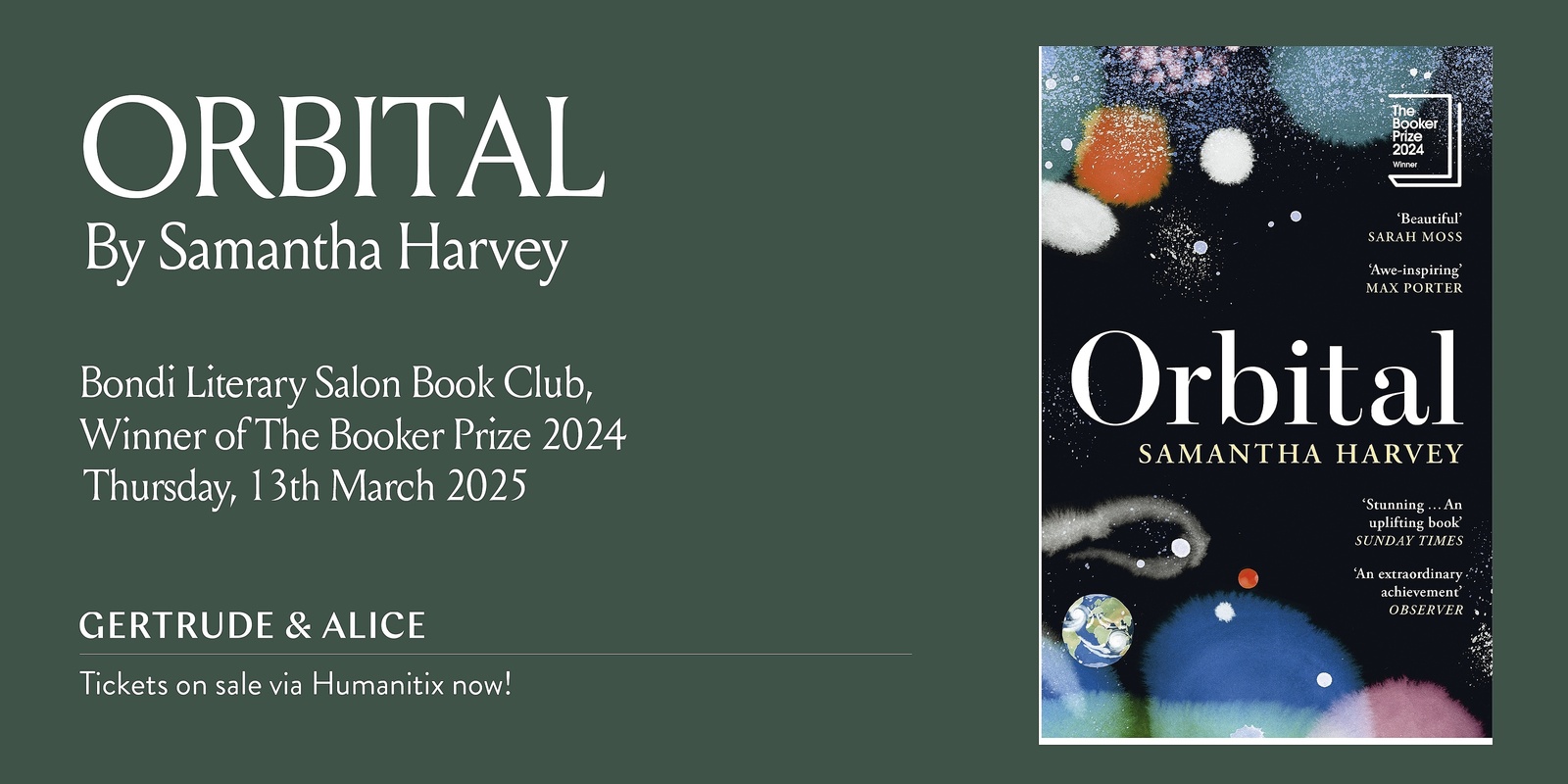 Banner image for Bondi Literary Salon Book Club: Orbital