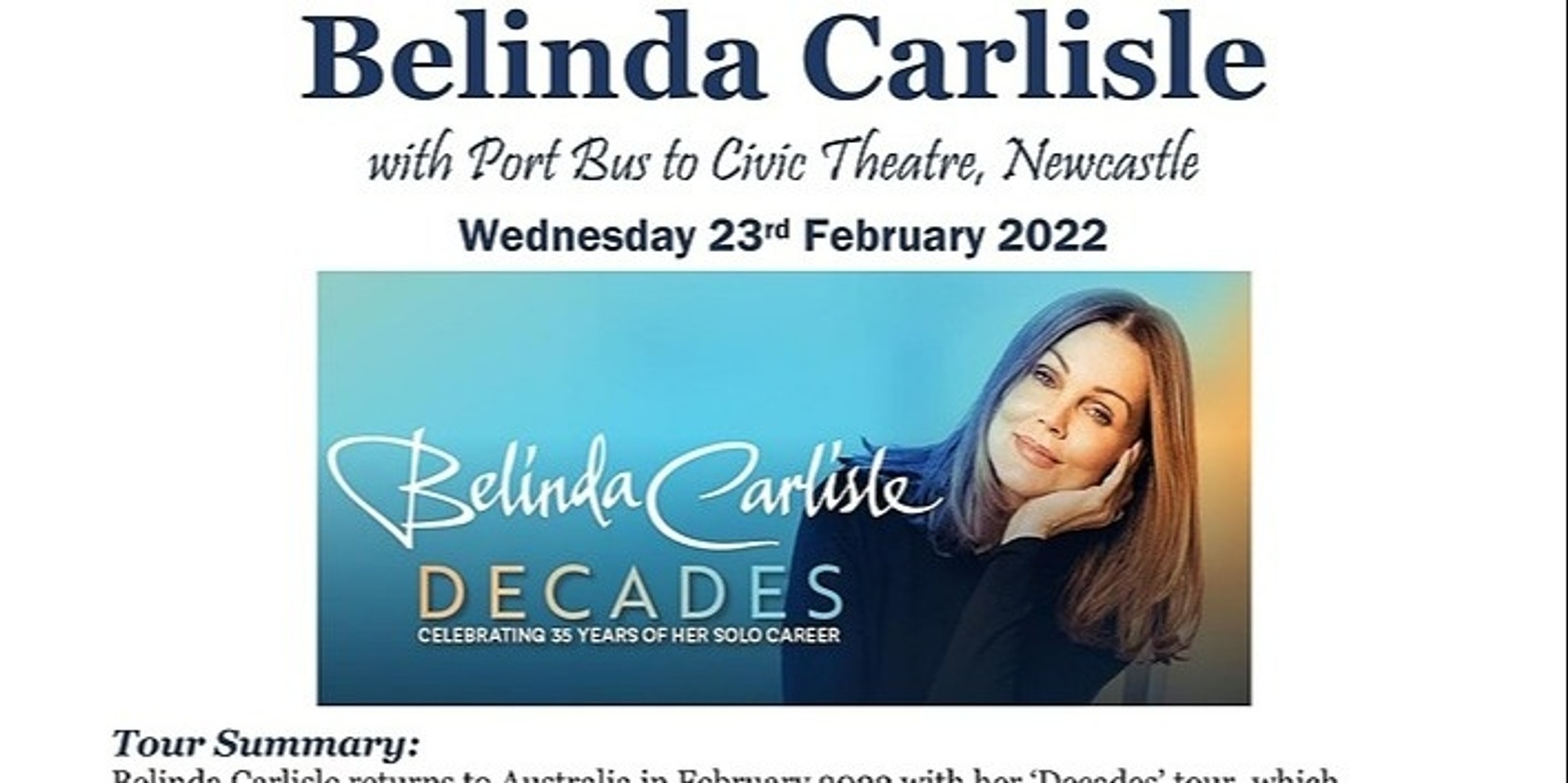 Banner image for Belinda Carlisle