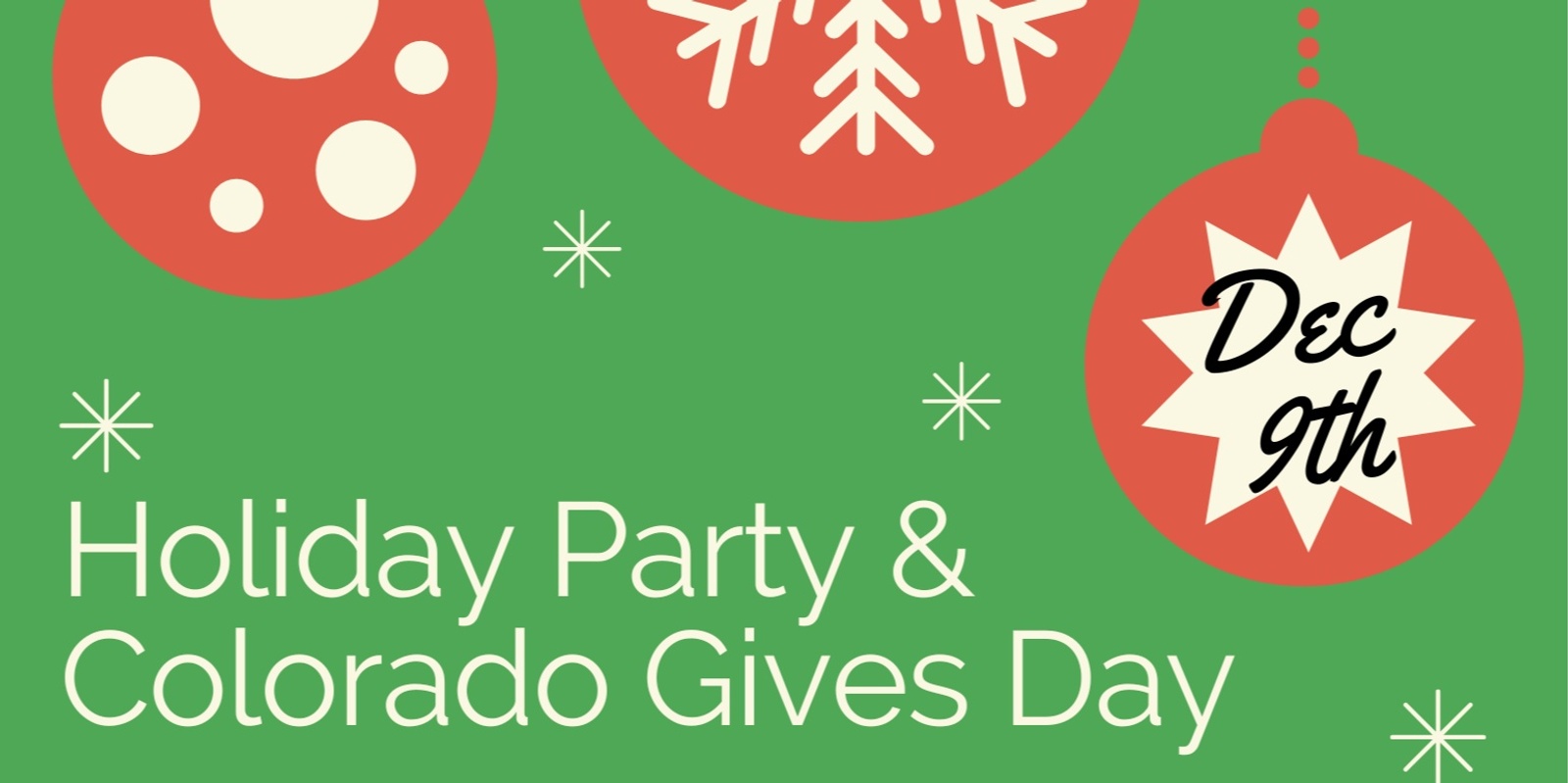 Banner image for Boulder Green Drinks Holiday Party & Colorado Gives Day Celebration