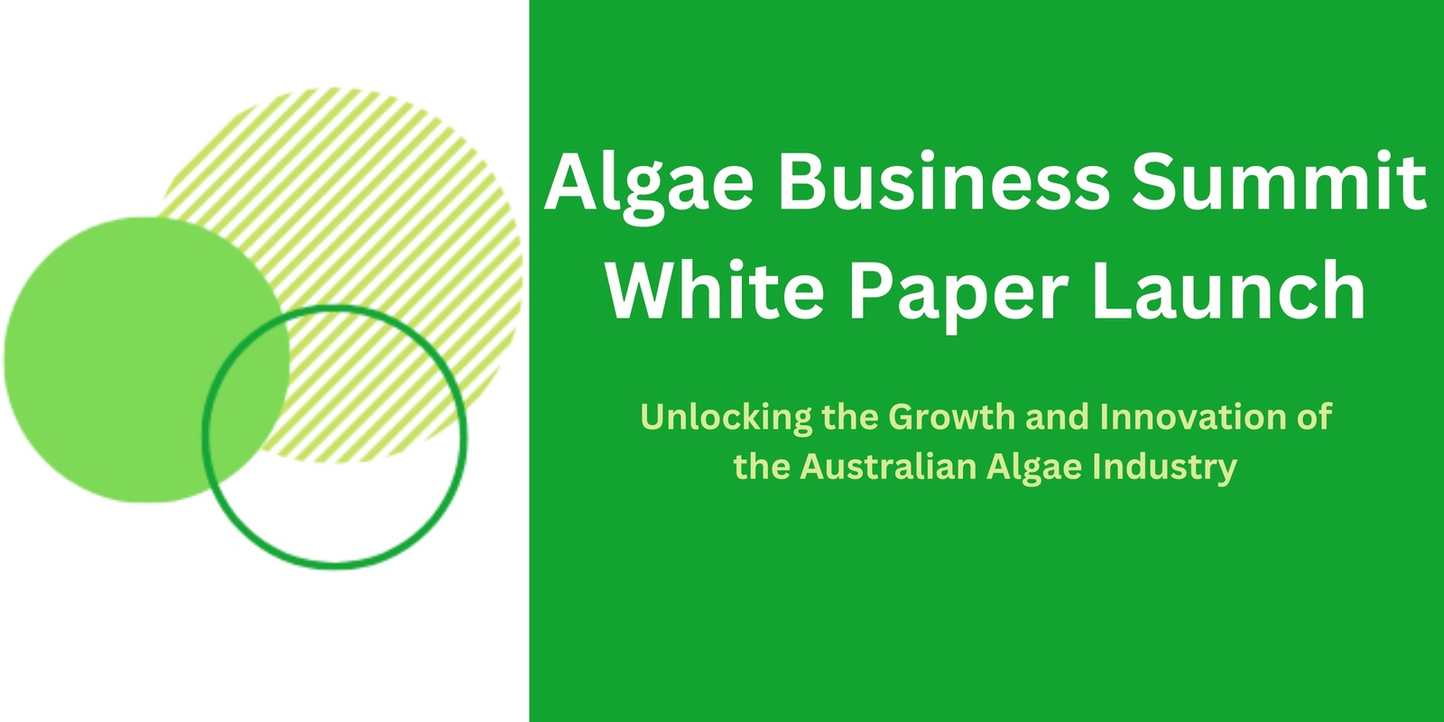 Banner image for Algae Business Summit - Breakfast White Paper Launch 