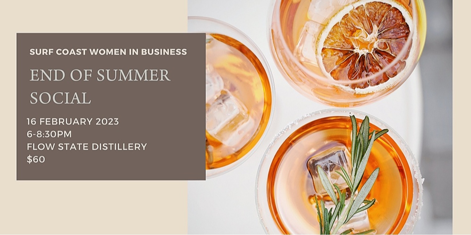 Banner image for  Surf Coast Women in Business - End of Summer Social - Feb 2023