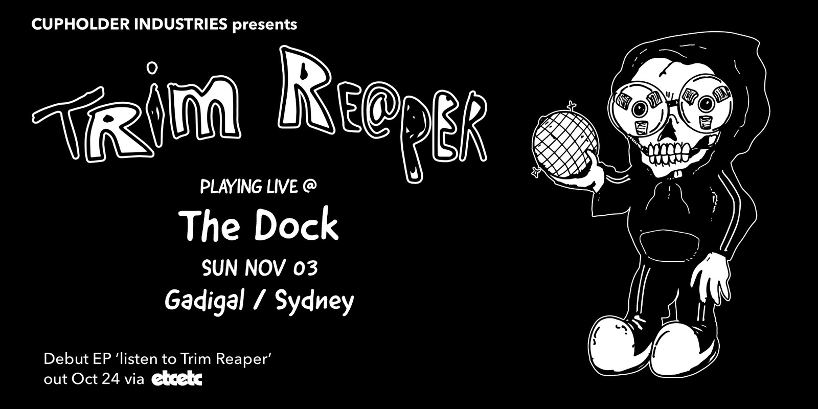 Banner image for TRIM REAPER play The Dock, Redfern