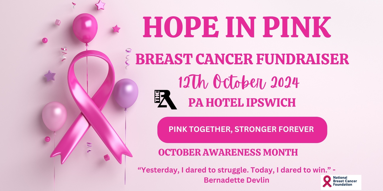 Banner image for HOPE IN PINK - Fundraising Donations ONLY