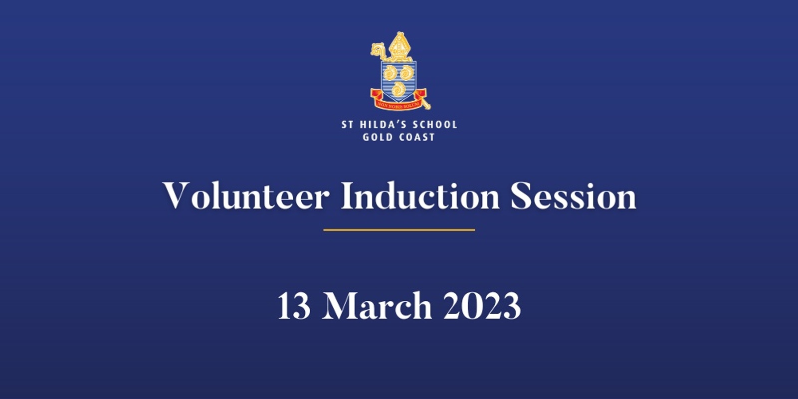 Banner image for Volunteer Induction Session - March 13 2023