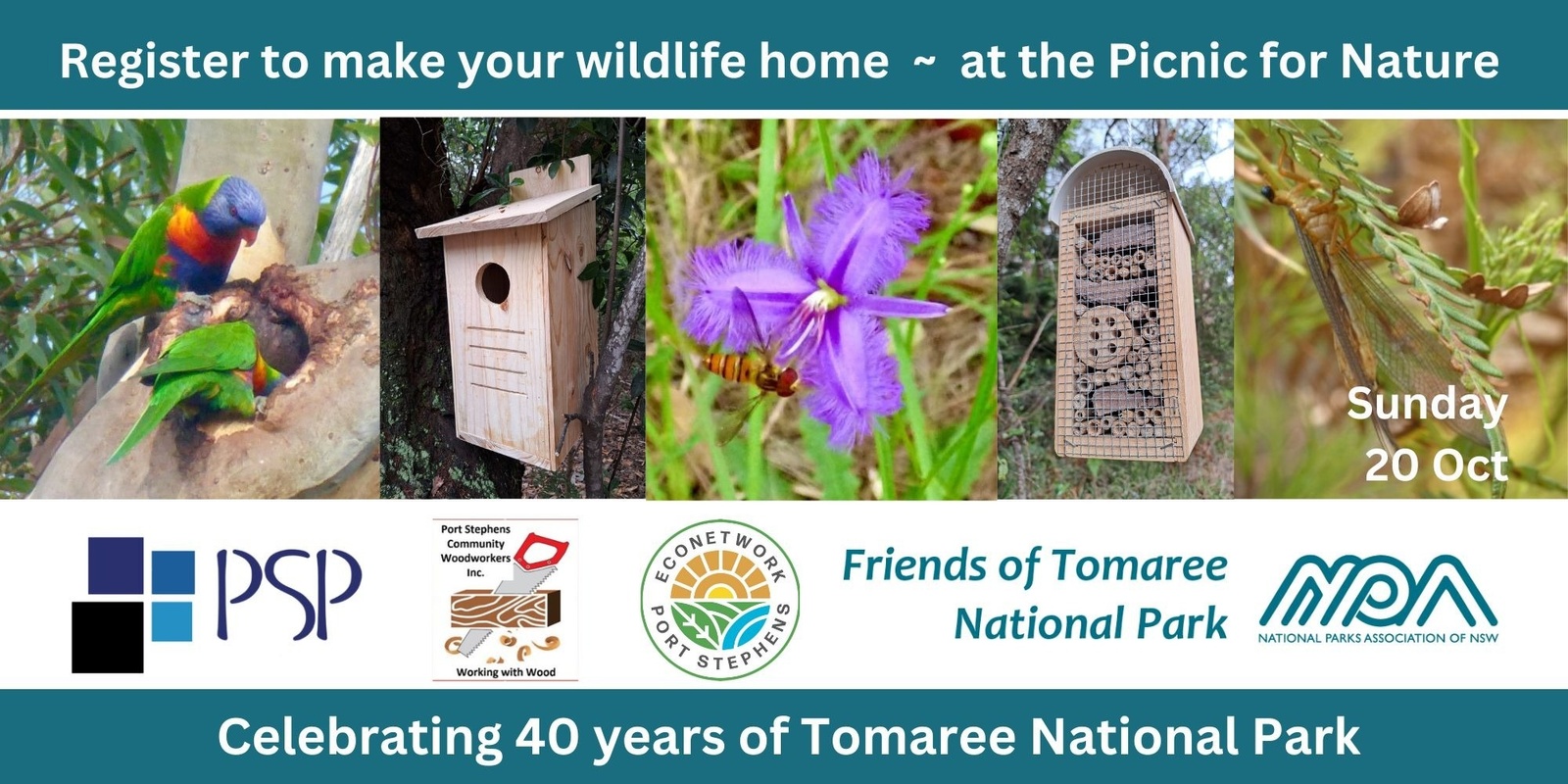 Banner image for Making wildlife homes ~ bee & insect hotels and bird boxes