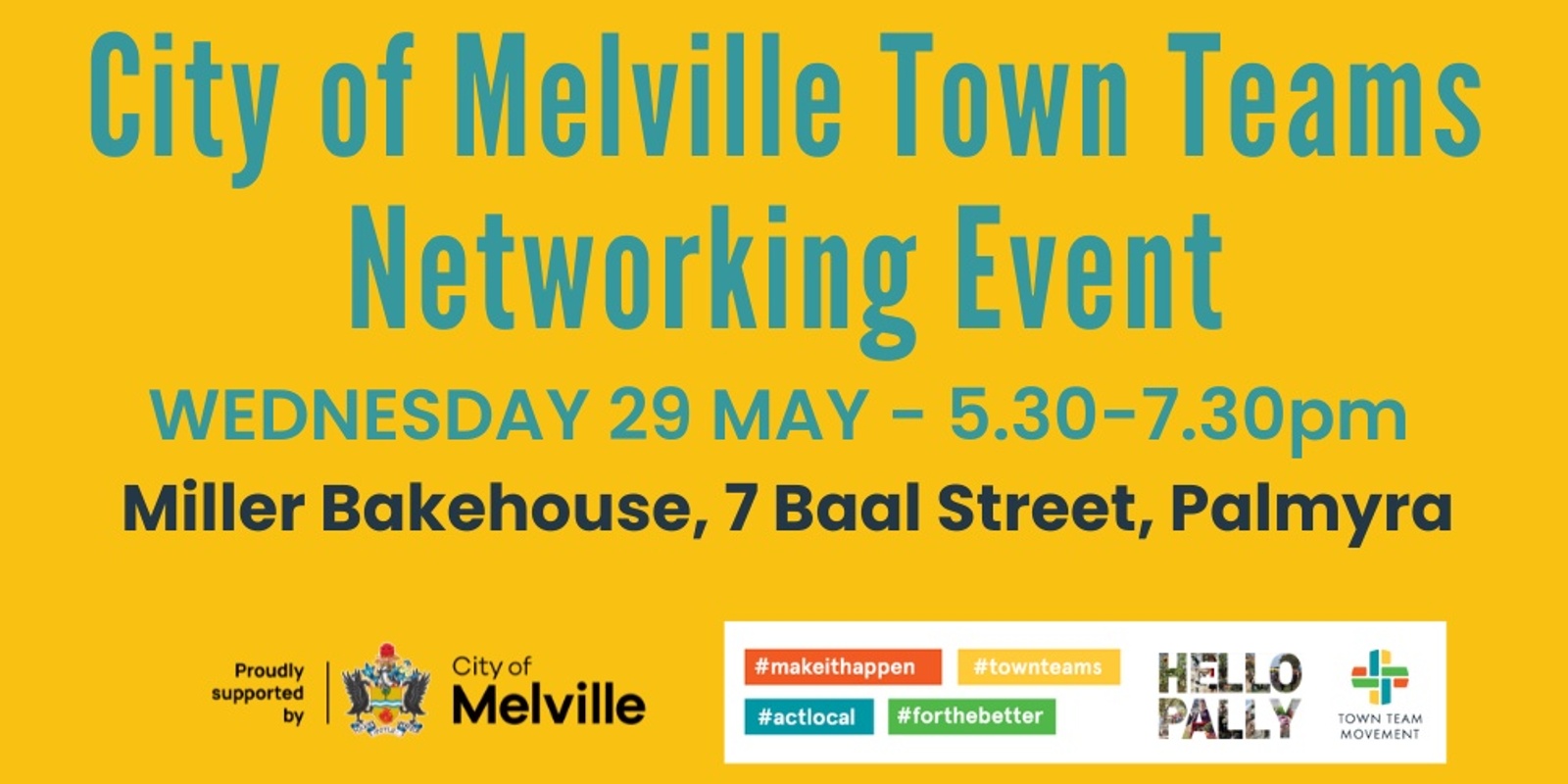 Banner image for City of Melville Town Teams Networking Event #2 - Palmyra