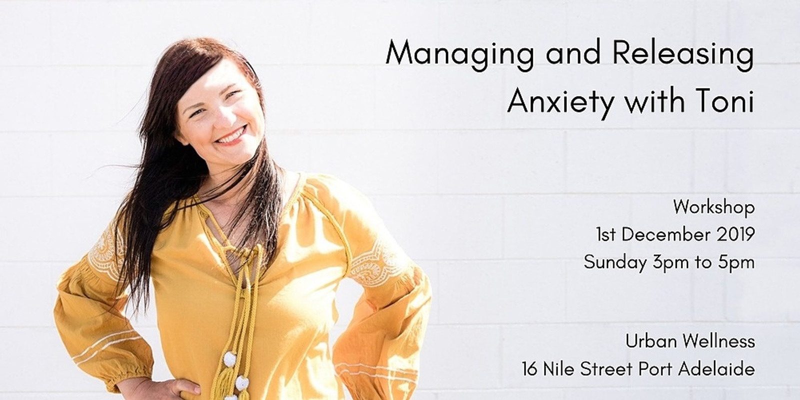 Banner image for Managing & Releasing Anxiety with Toni