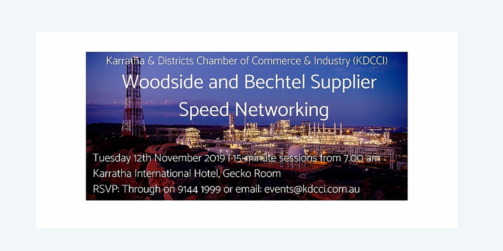 Banner image for Woodside & Bechtel Speed Networking