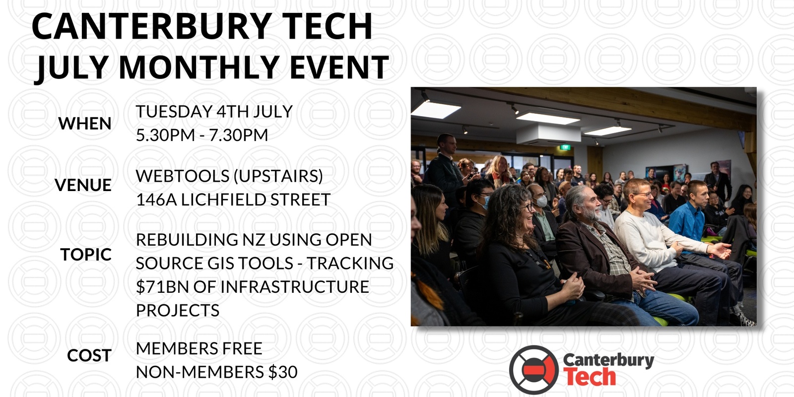 Banner image for Canterbury Tech July 2023 Monthly Event