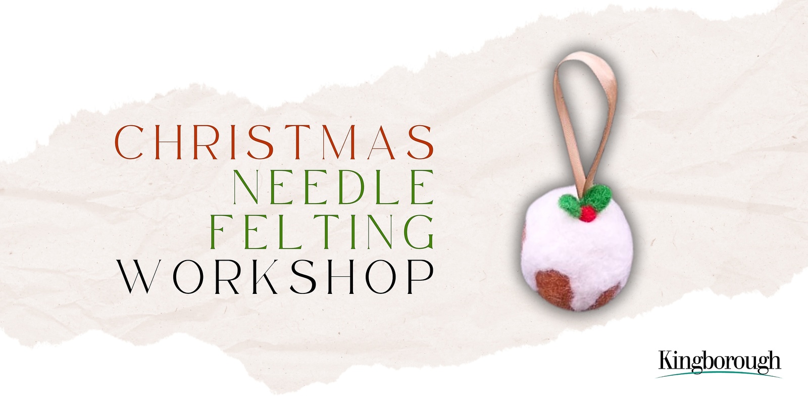 Banner image for Needle-Felting Workshop: Create your own Christmas Pudding decoration