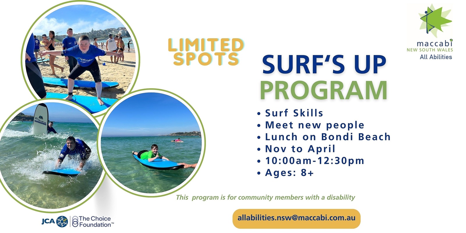 Banner image for Surf's Up  2023-2024   - Maccabi All Abilities