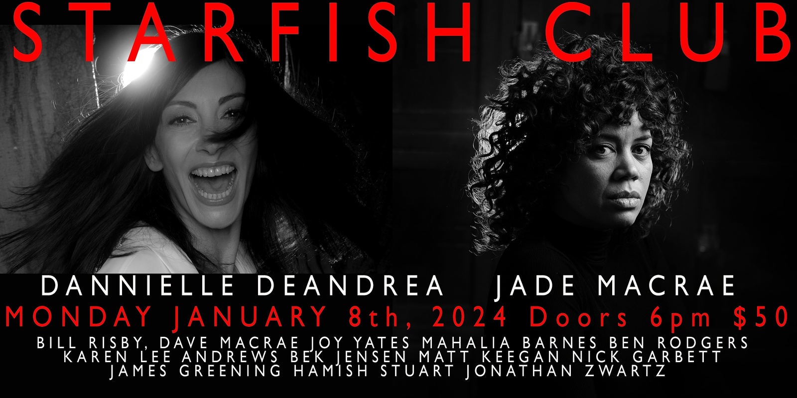 Banner image for Starfish Club Dannielle and Jade 8 January 2024