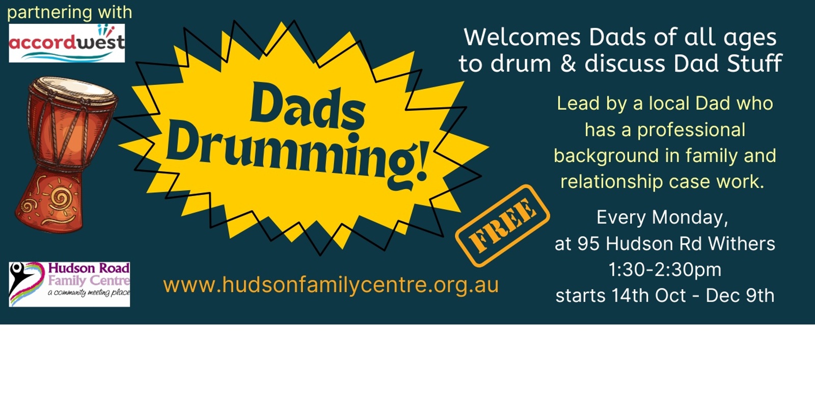 Banner image for Dads Drumming