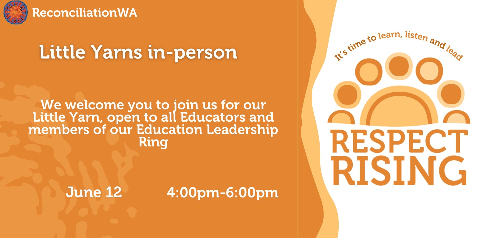 Banner image for Respect Rising Little Yarn; for Educators & Education Leadership Ring