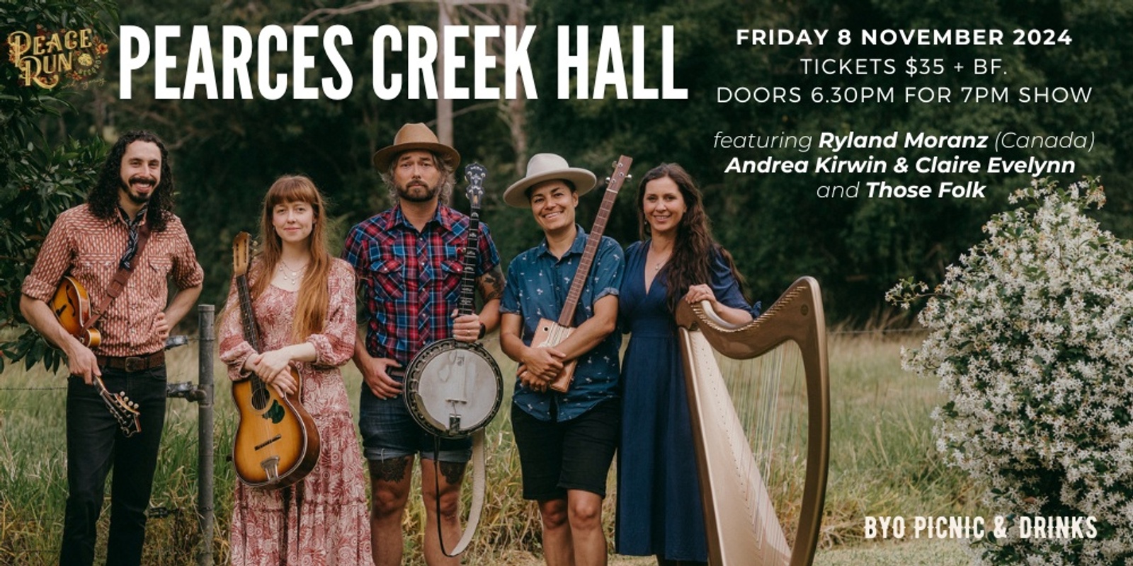 Banner image for Ryland Moranz (Canada) w/ Andrea Kirwin & Claire Evelynn and Those Folk at Pearces Creek Hall