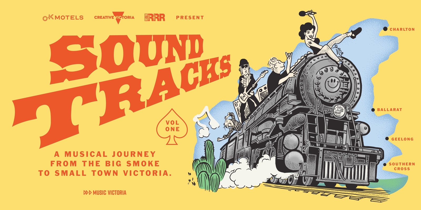 Banner image for OK Motels, Creative Victoria & RRR Presents Sound Tracks. Volume 1. 