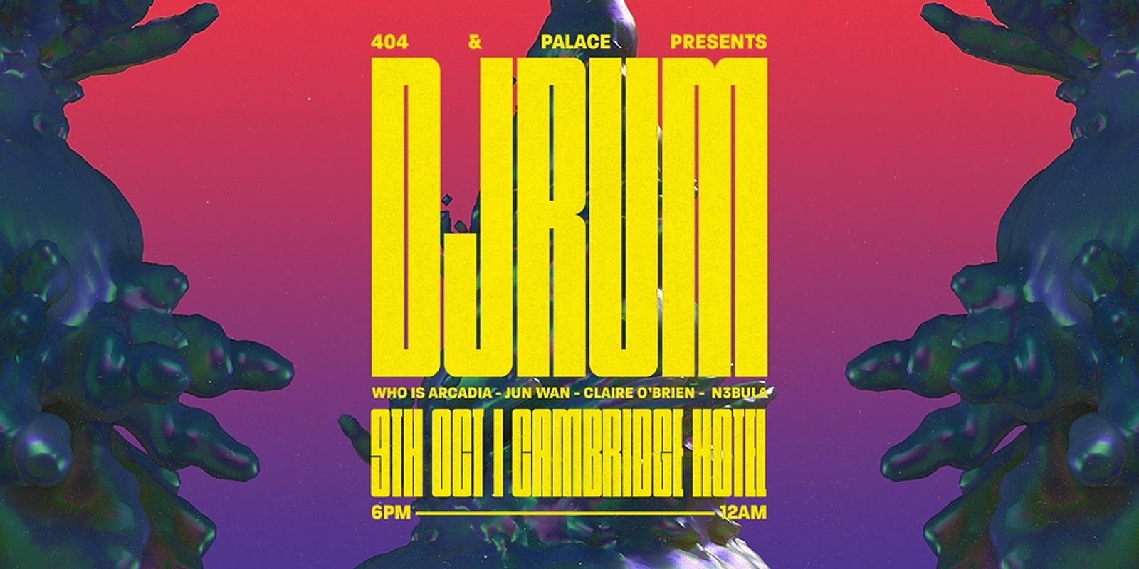 Banner image for Palace & 404 present - DJRUM