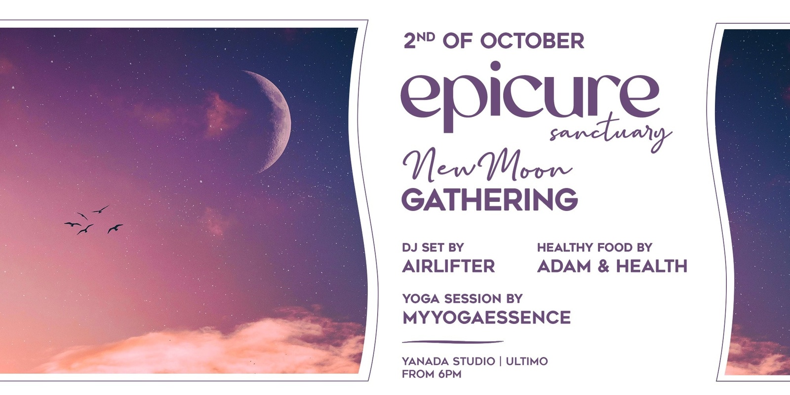 Banner image for Epicure Sanctuary "New Moon Gathering"