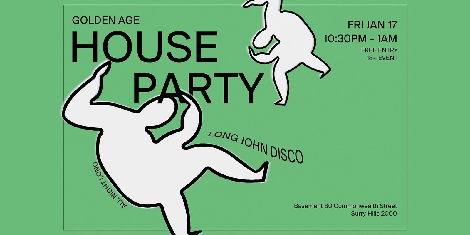 Banner image for Golden Age House Party ft. Long John Disco