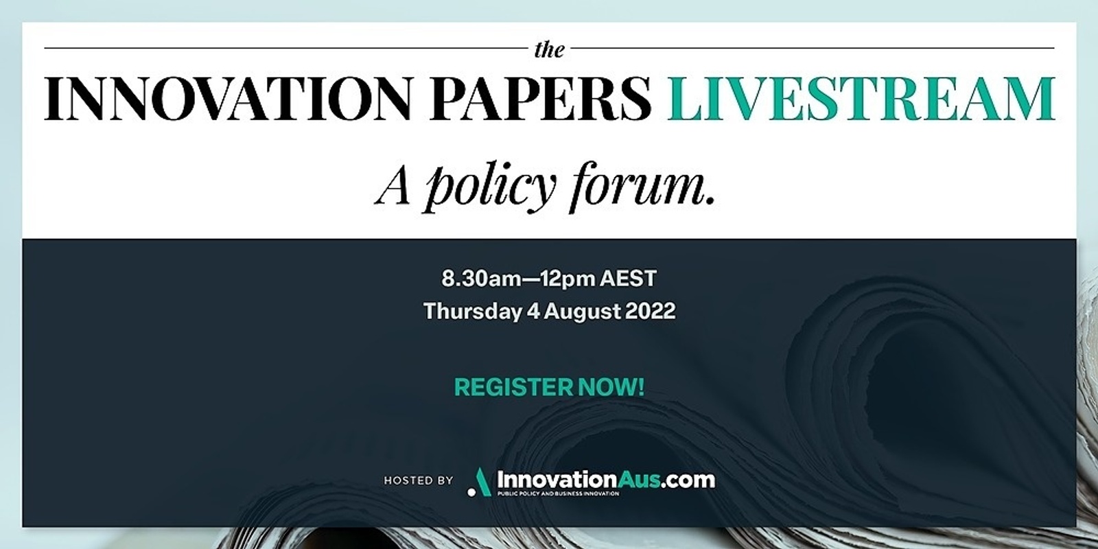Banner image for Innovation Papers Livestream 