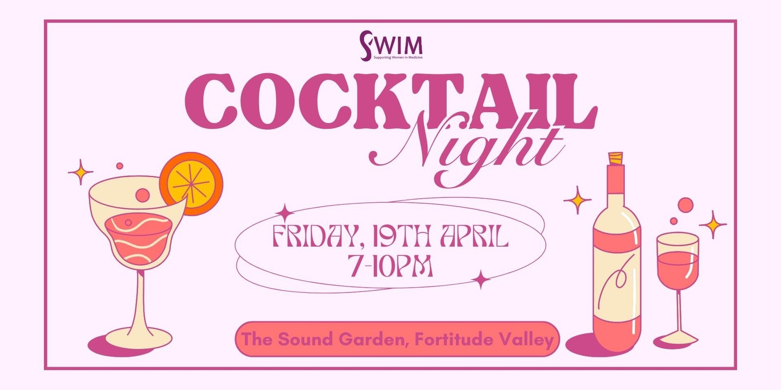 Banner image for SWIM Charity Cocktail Night
