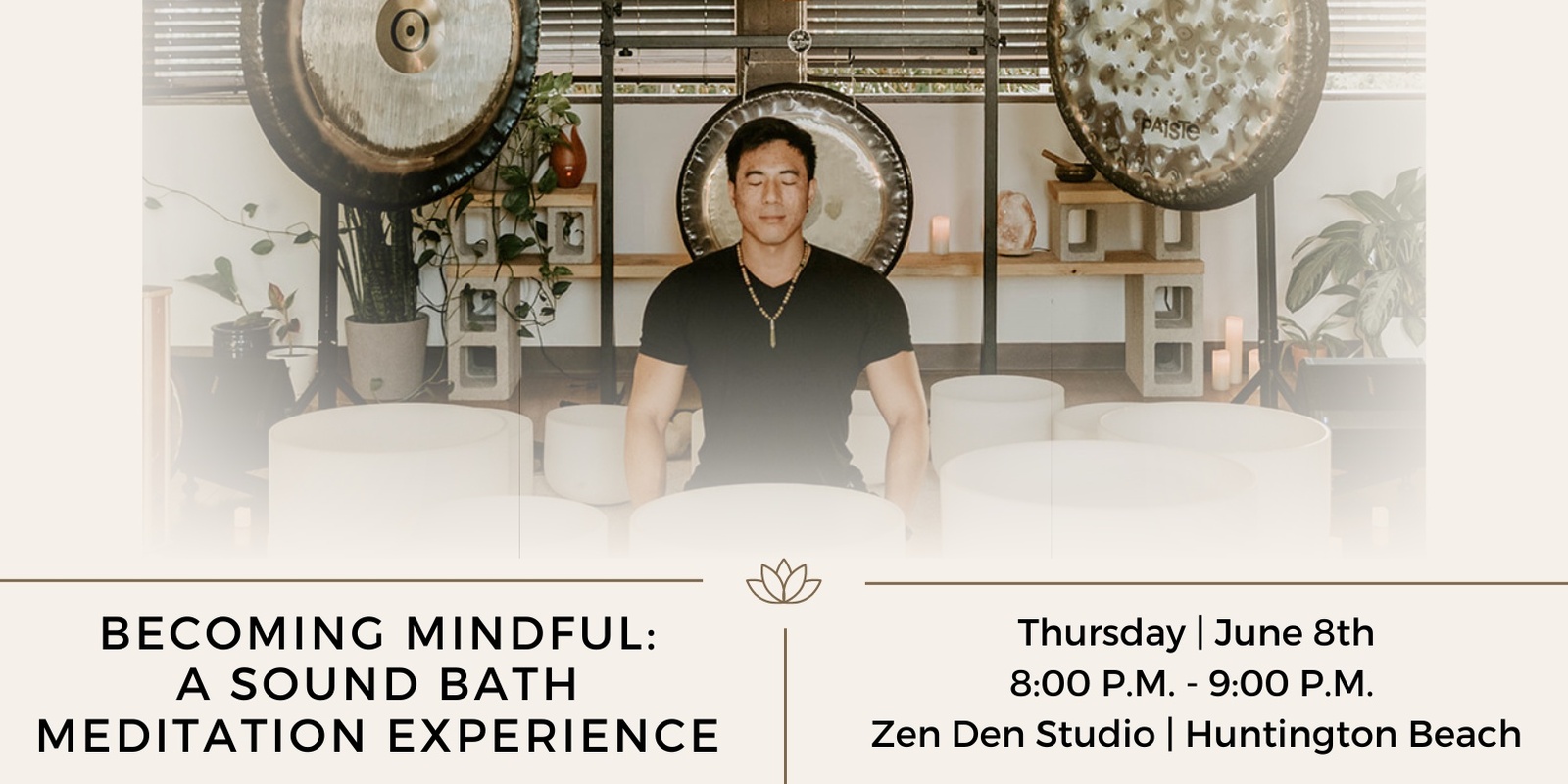 Banner image for Becoming Mindful: A Full Moon Sound Bath Meditation Experience + CBD (Huntington Beach)