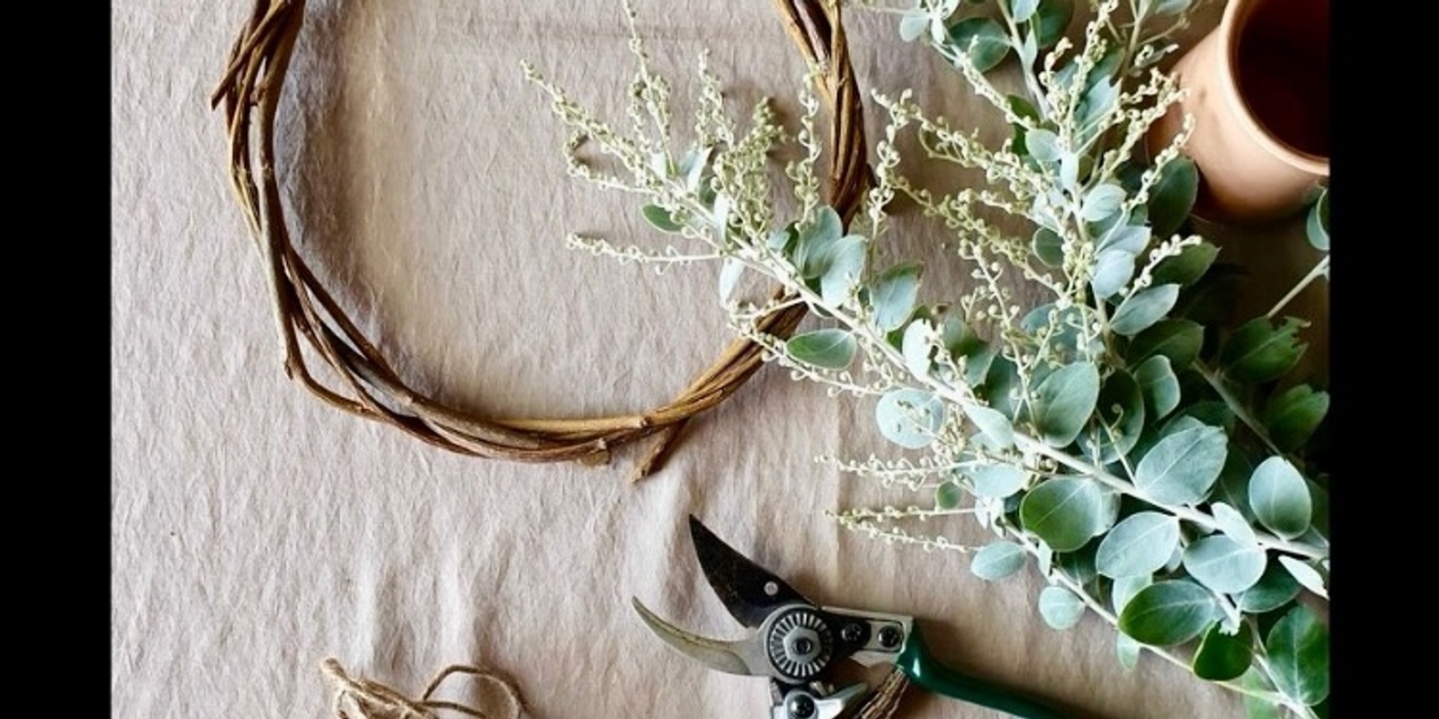 Banner image for Make & Sip Wild Foraged Christmas Wreath