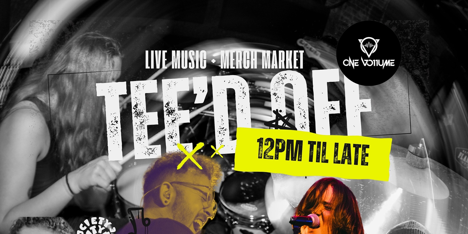 Banner image for Tee'd Off: One Vo11ume's Debut Event in Support of Aus Music T-Shirt Day & Support Act