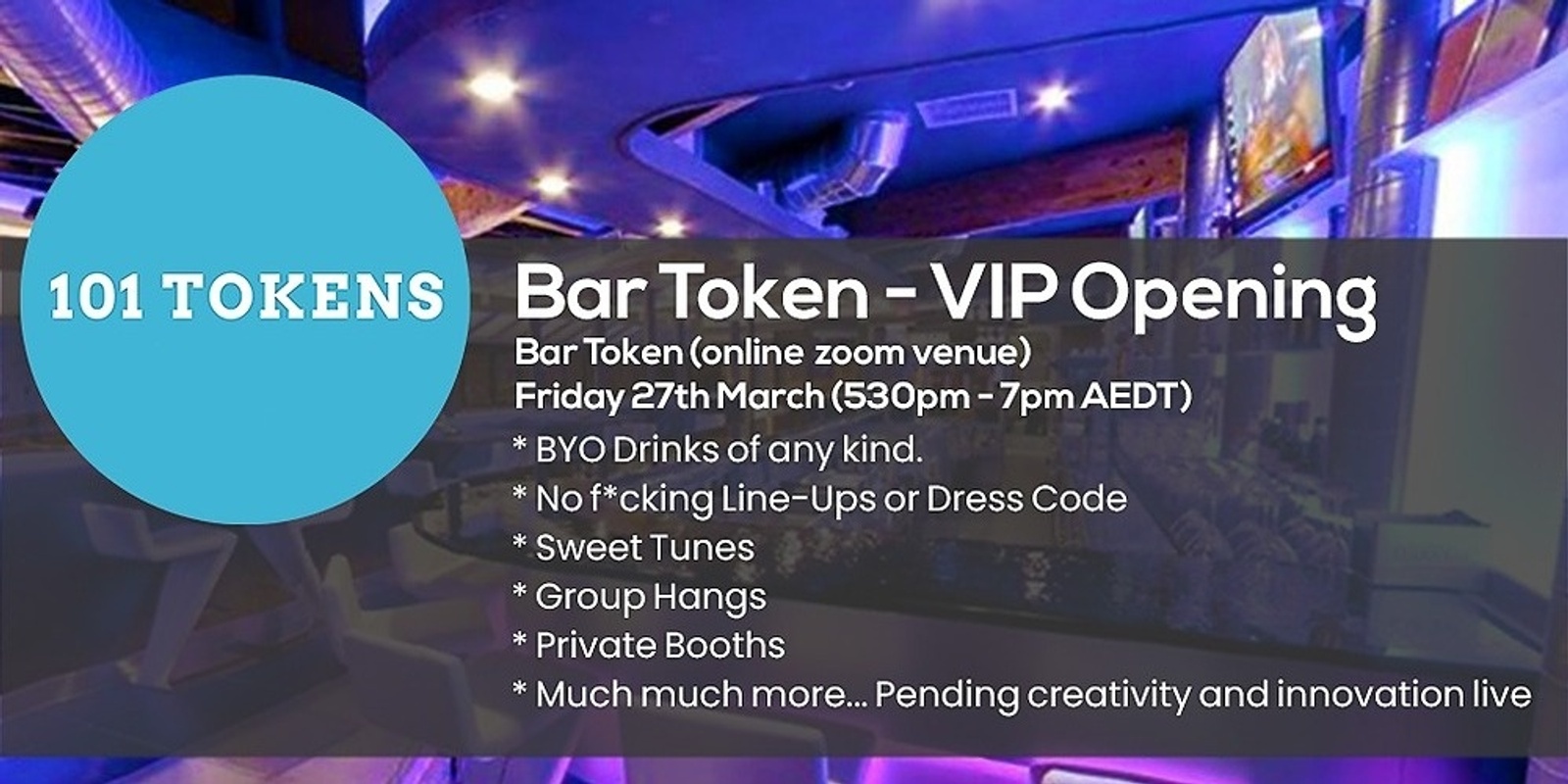 Banner image for Token Bar VIP Grand Opening