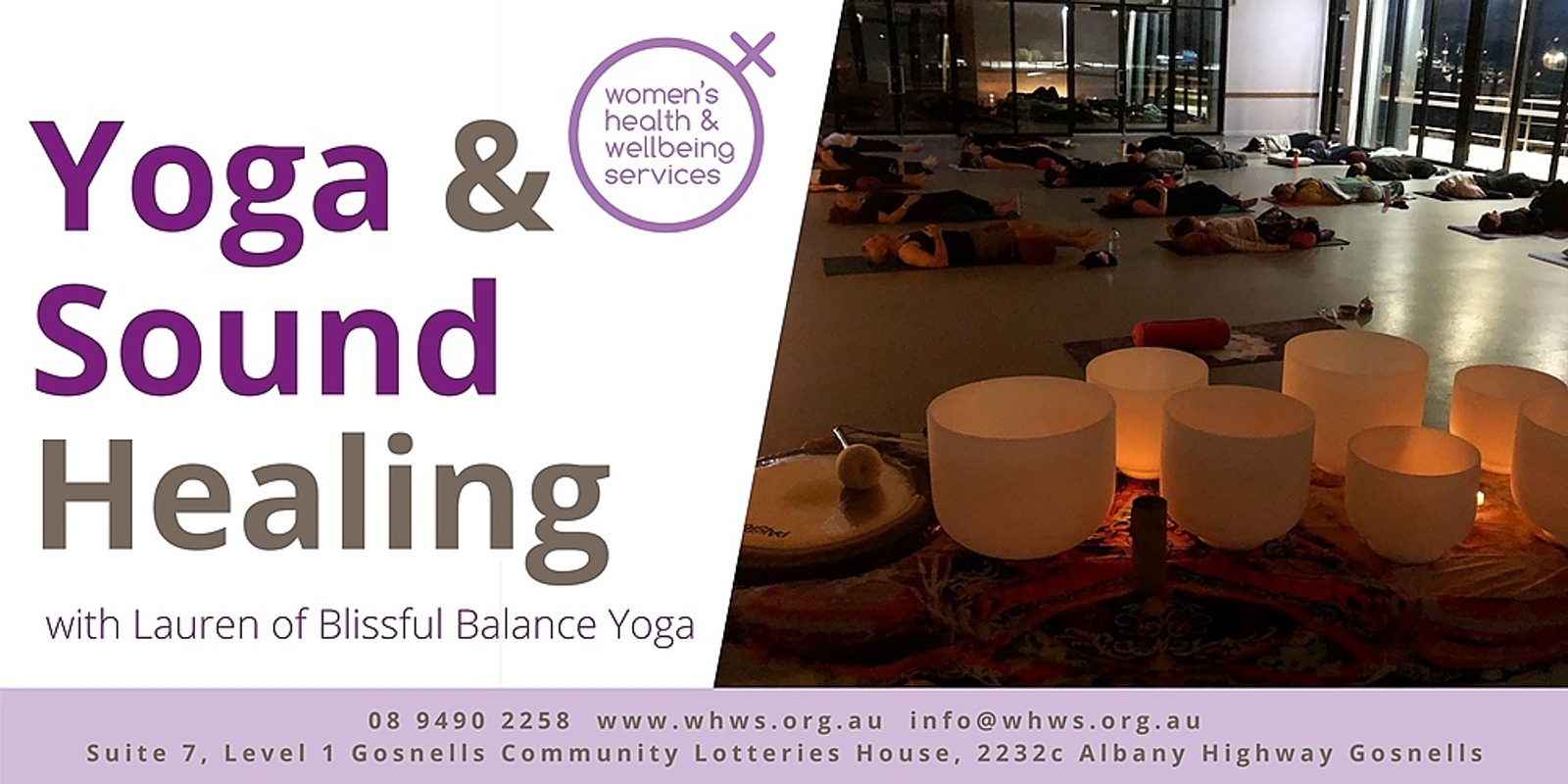 Banner image for Yoga & sound healing event