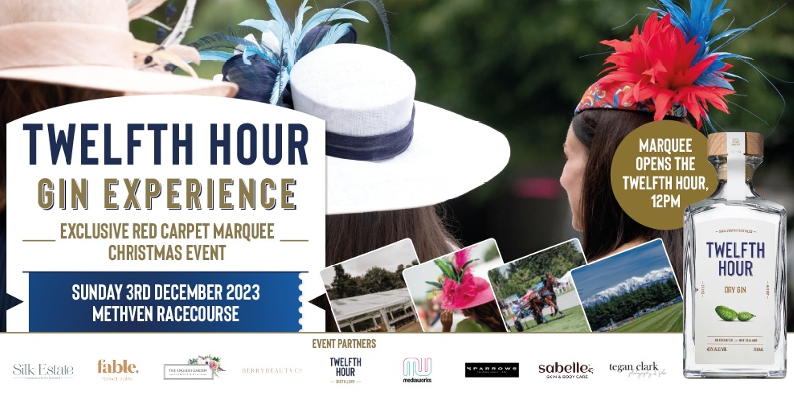 Banner image for Twelfth Hour Gin Experience - Exclusive Marquee Event at the Christmas races