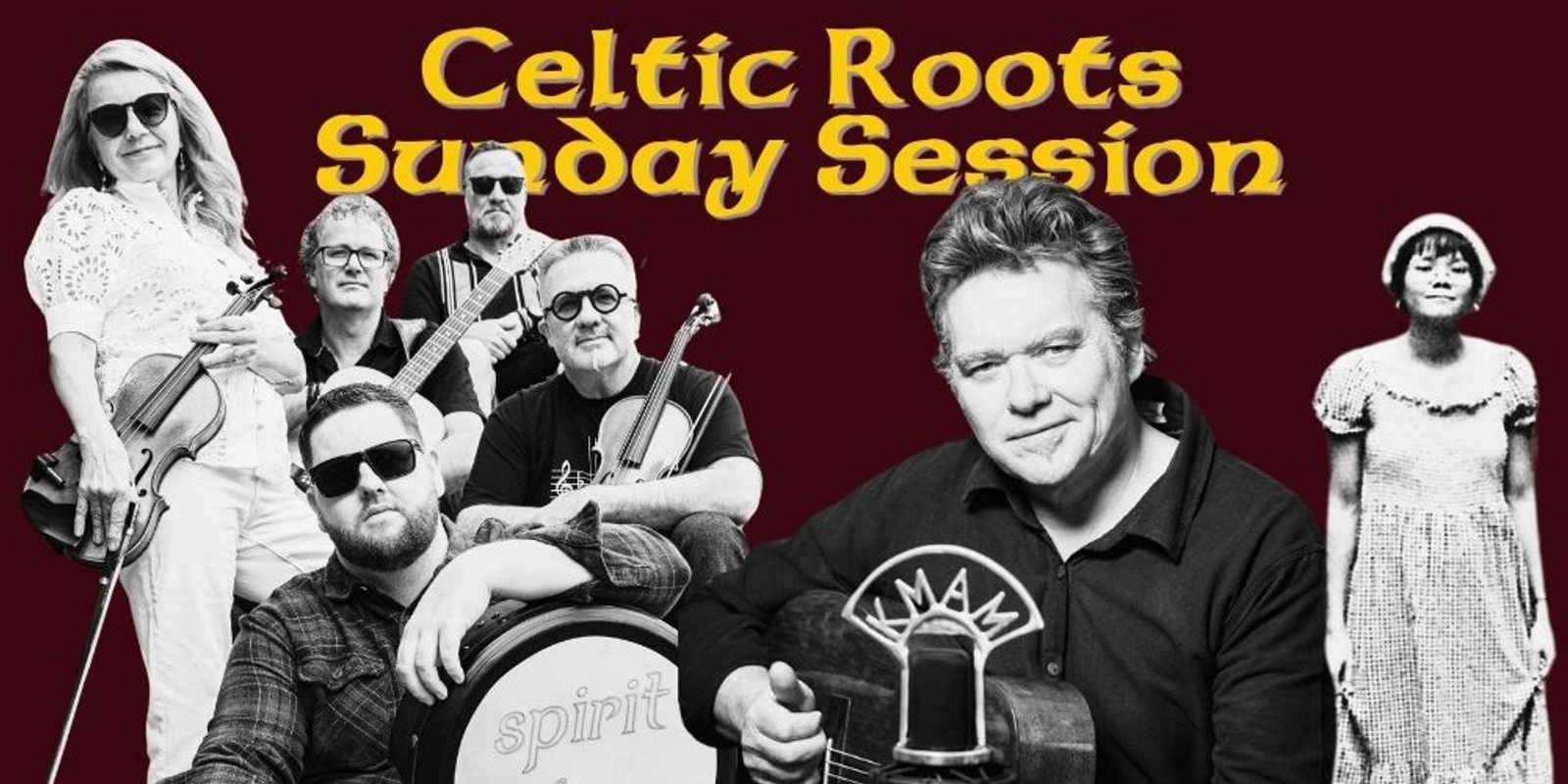 Banner image for Celtic Roots Sunday Session with Spirit of Alba, Jonathan Cope Celtic County Blues, Pearl Roycroft