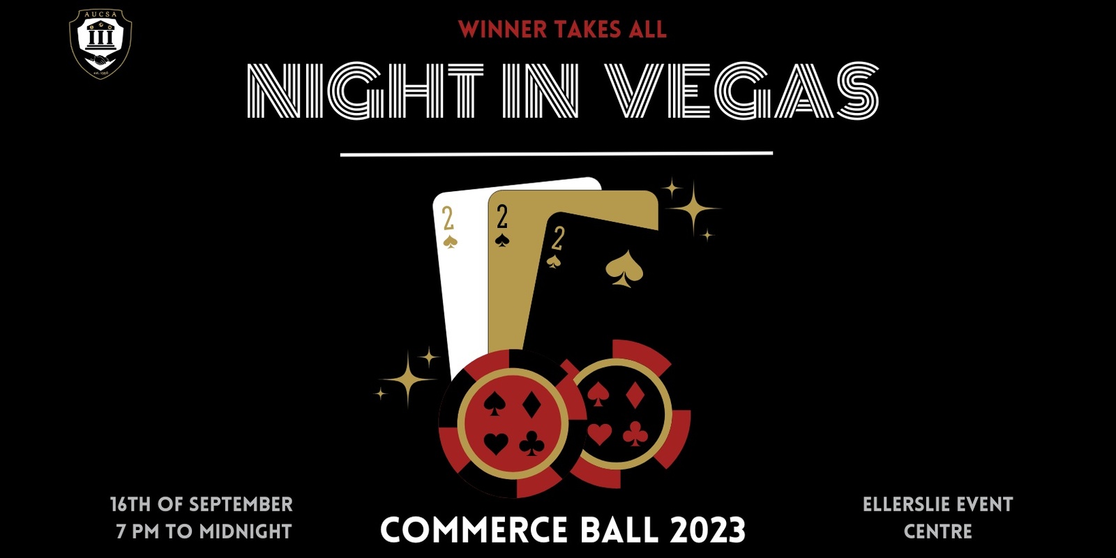 Banner image for AUCSA presents: Commerce Ball 2023 - Night in Vegas