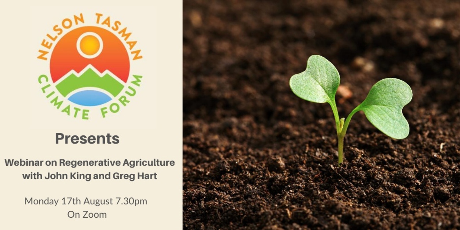 Banner image for Nelson Tasman Climate Forum Webinar on Regenerative Agriculture