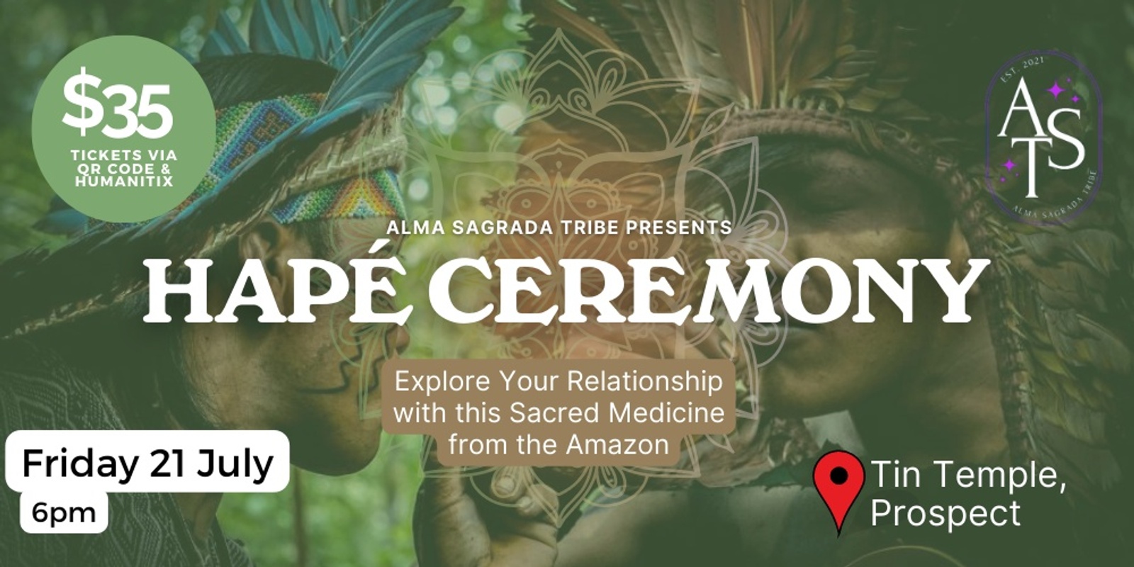 Banner image for Sacred Hapé Ceremony July 21