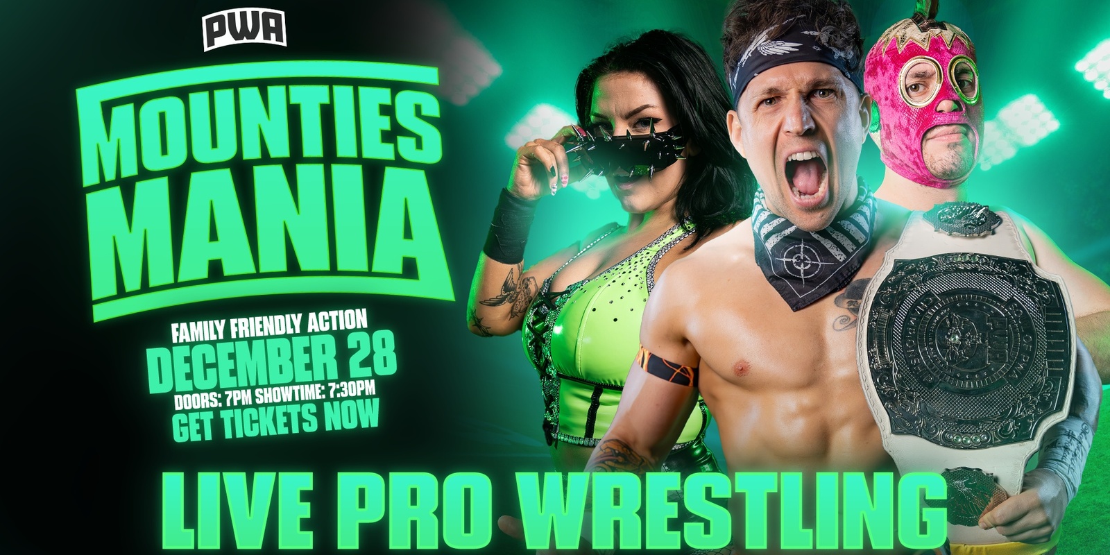 Banner image for PWA Live Pro Wrestling @ Mounties #6